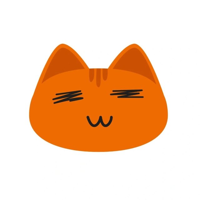 Gatto arancione illustrato, la mascotte di Asakiri per Alok